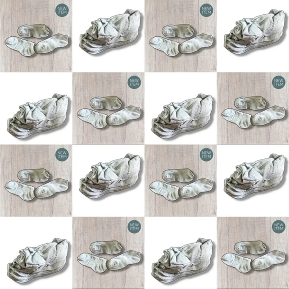 SALE! 60Pack NEW Men's Light Grey Ankle Socks (One Size / Unisex)